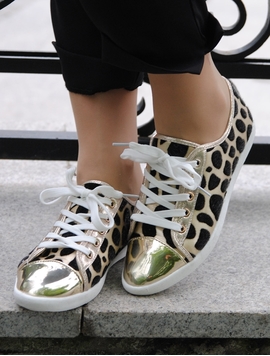 Tenisi Dama Golden Animal Print Black&Golden